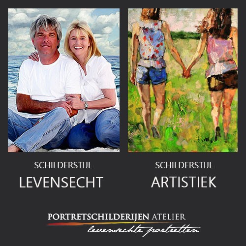 Partner portret Portretschilderijenatelier